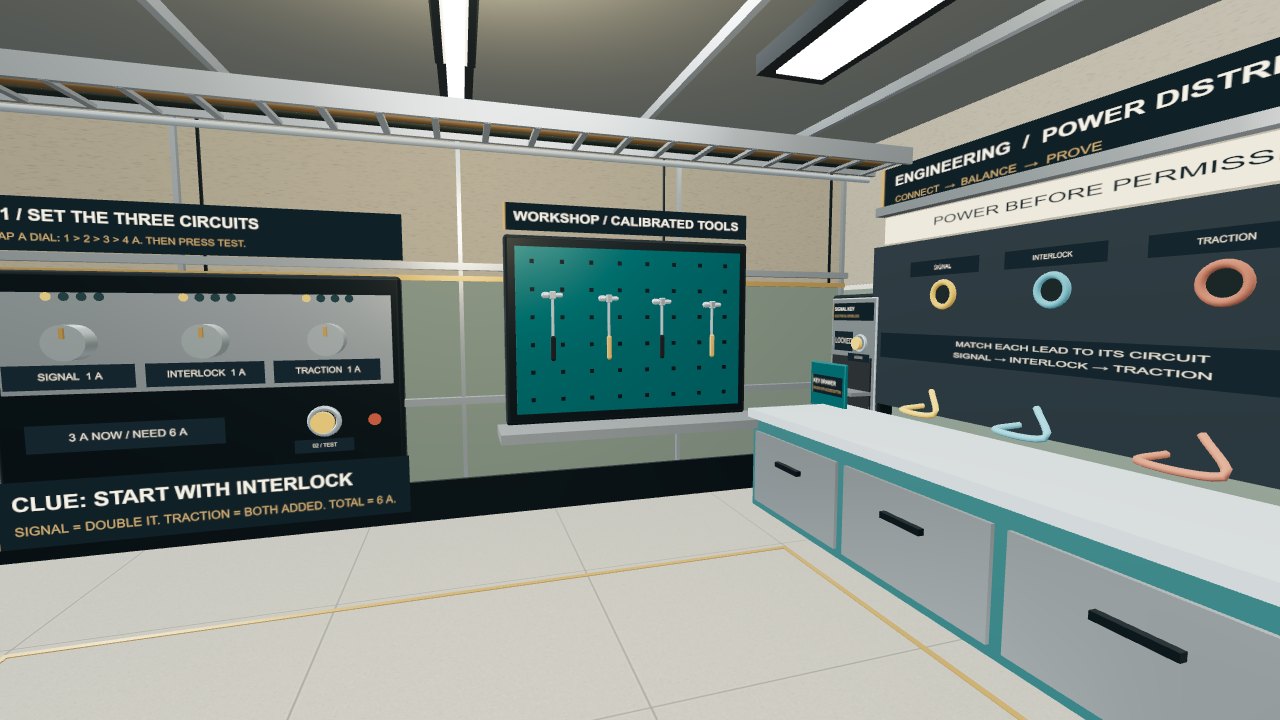 UNLOCKED by MK Jayadeep — Station engineering room. Restore power through the station’s wiring and electrical puzzles.